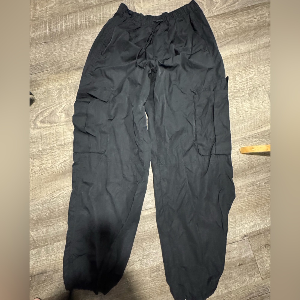 Aerie OffLine Parchut Pants Black Pants